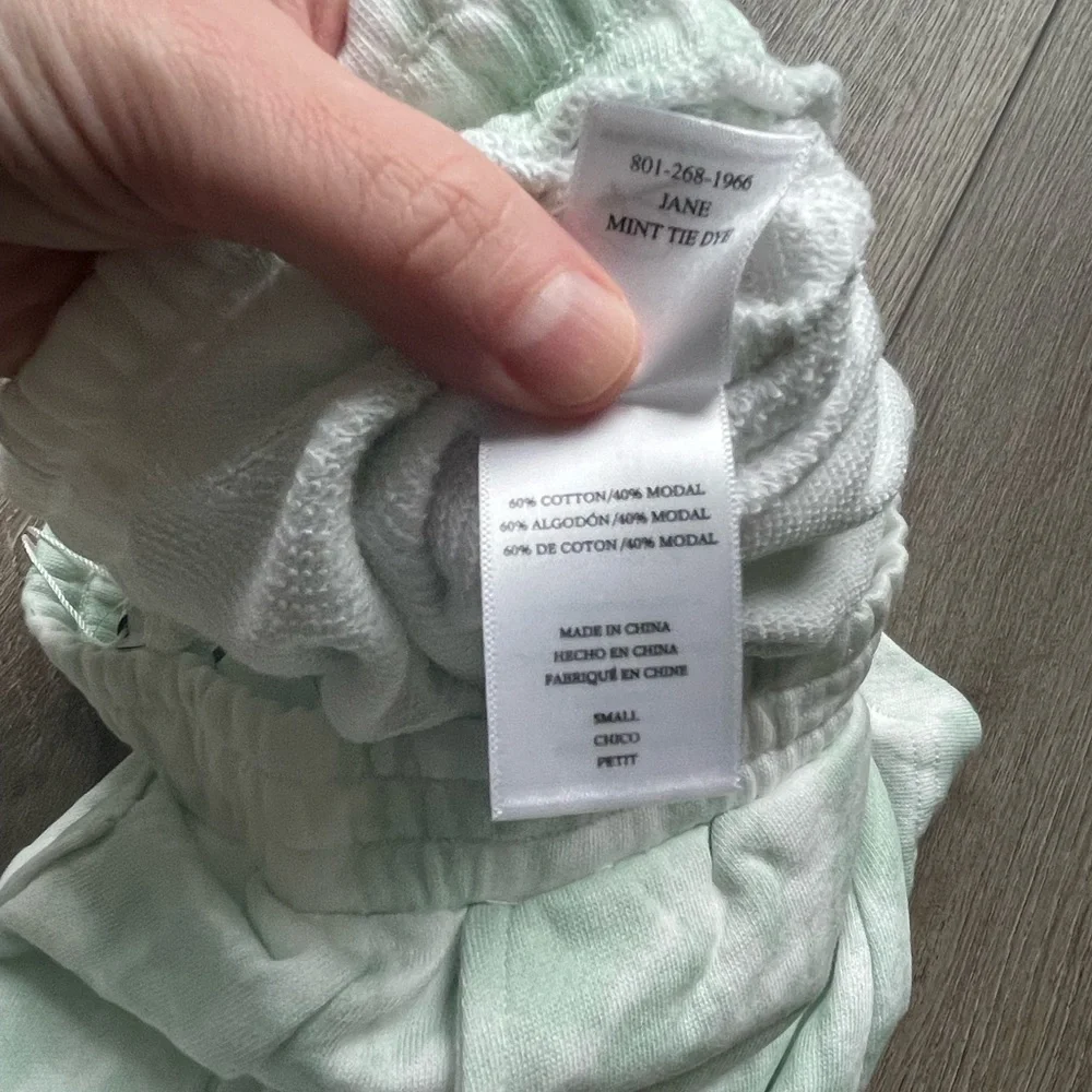 Rails Jane Sweat Shorts in Mint Tie Dye Size Small